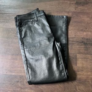 Banana Republic High Rise Leather pants 28/6